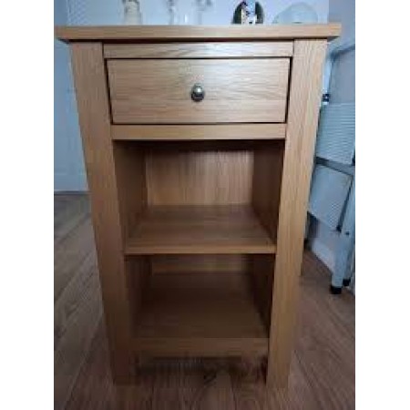 PPS Oak : Bàn Điện Thoại Nhỏ 2 Tầng + 0 Giỏ Cói